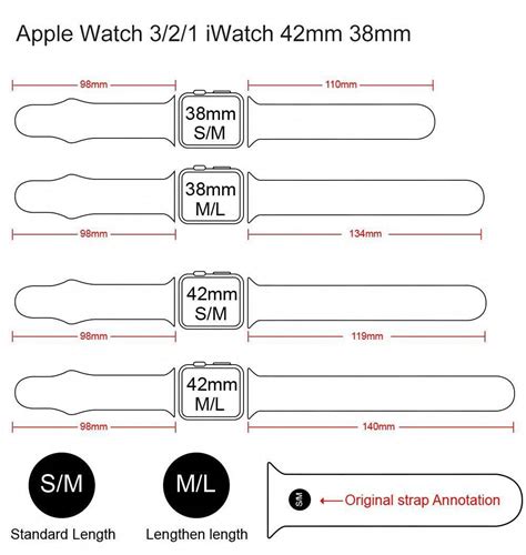 apple watch compatible bands|apple watch band size chart.